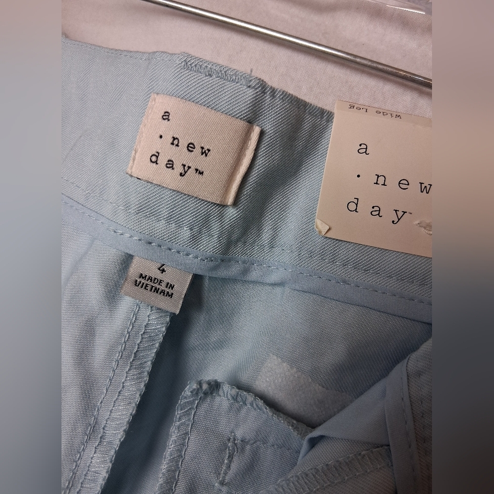 A New Day Light Blue Women's Pants Size 4 - Picture 3 of 6